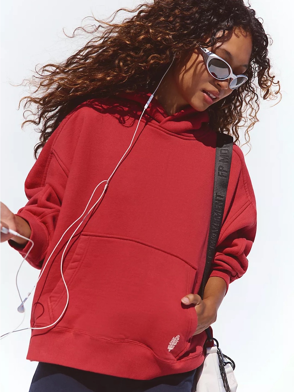 Free People A Cut Above Hoodie XS Color: Candy Apple NWT
